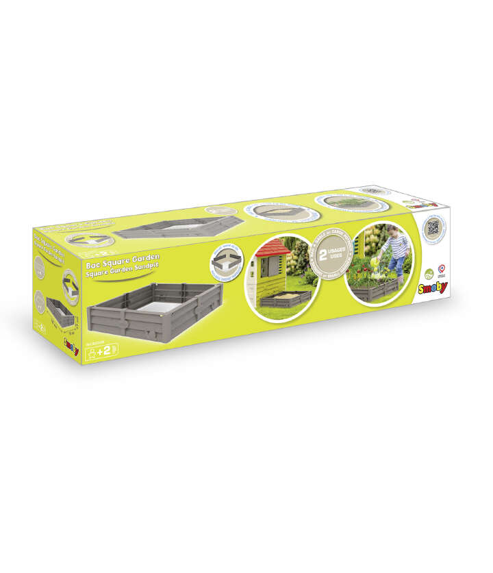 Smoby Life Square Garden Sandkasten + Pflanzbeet 2-in-1